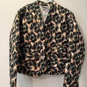 Rachel Comey Black and Tan Patterned Blazer